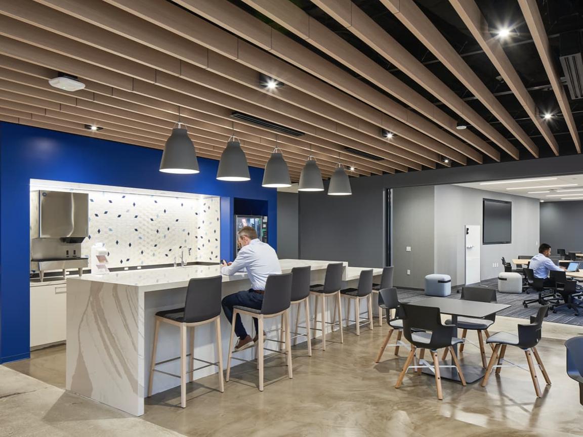 large pendants over a counter