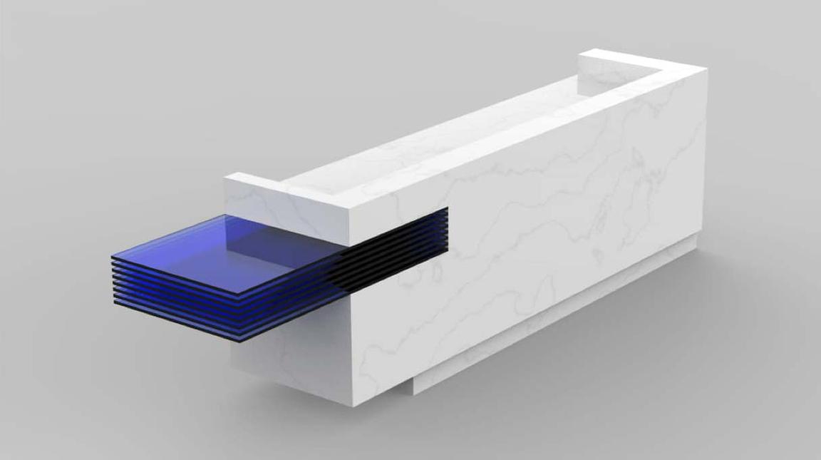 reception desk design study