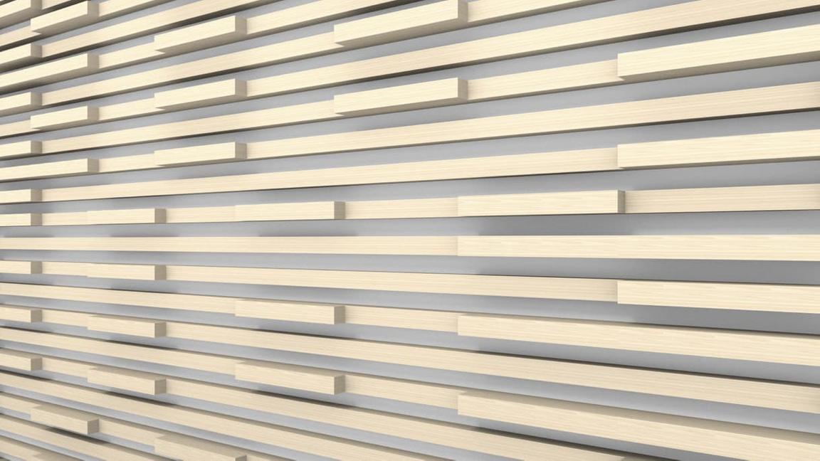 slat wall with cut out variation