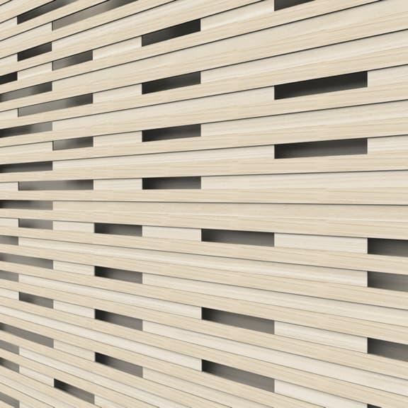 wood slat wall detail